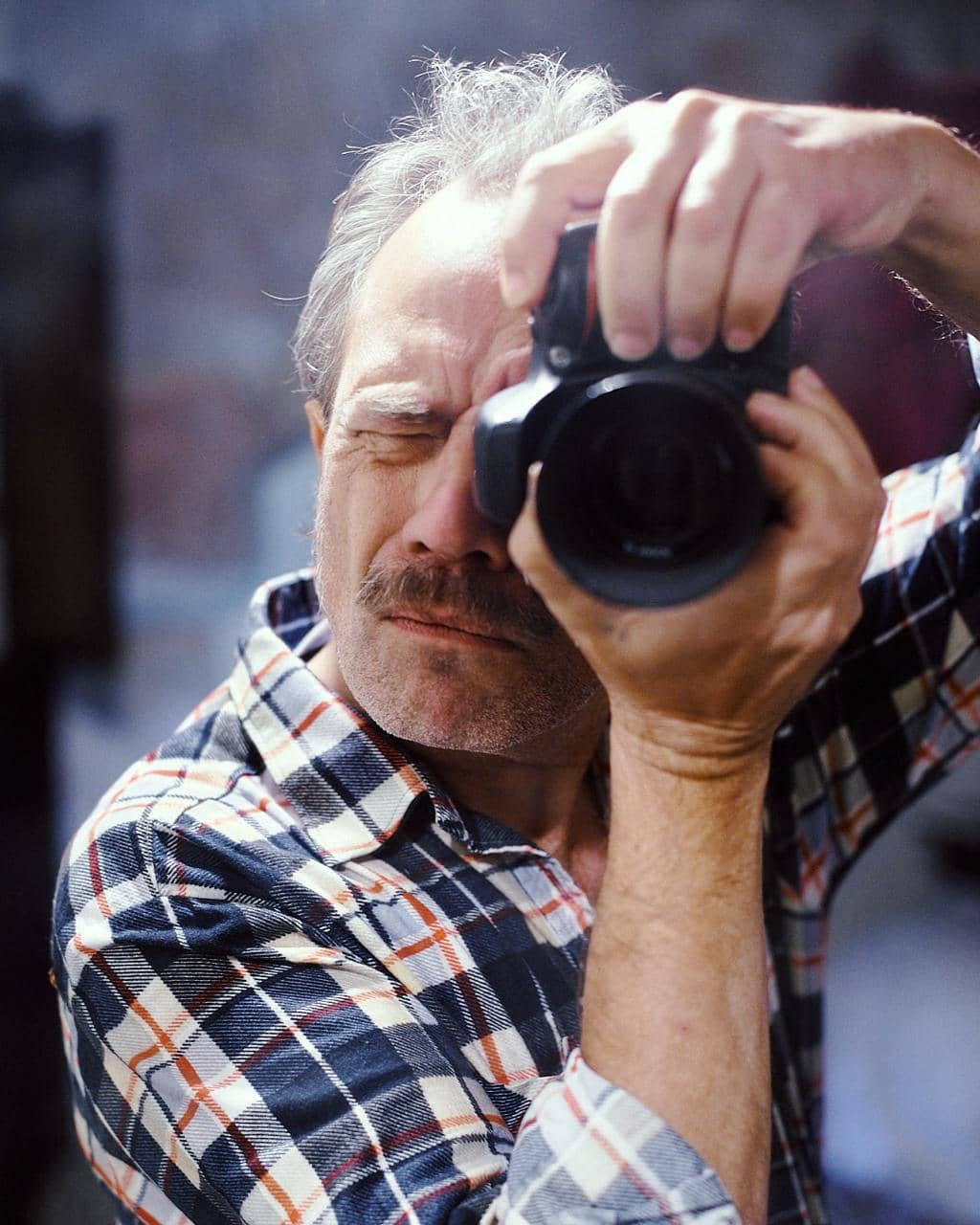 Selfportrait with moustache - 2020